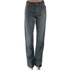 7 For All Mankind Slimmy Women's Black Mid Rise Straight Denim Jeans Pants Sz 30